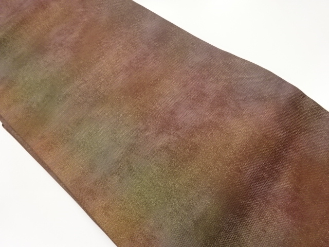 抽象模様織出し暈し名古屋帯